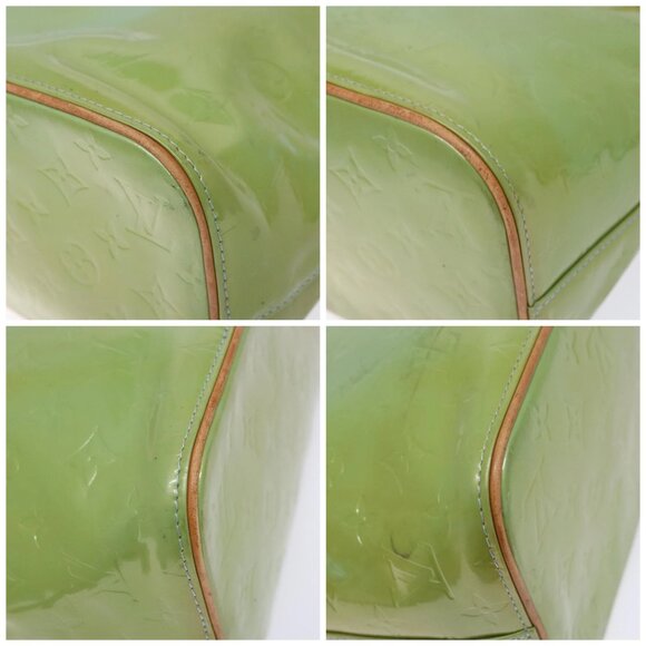 LOUIS VUITTON Monogram Vernis Houston Hand Bag Baby Blue M91005 LV Auth ep10362 - Picture 14 of 16